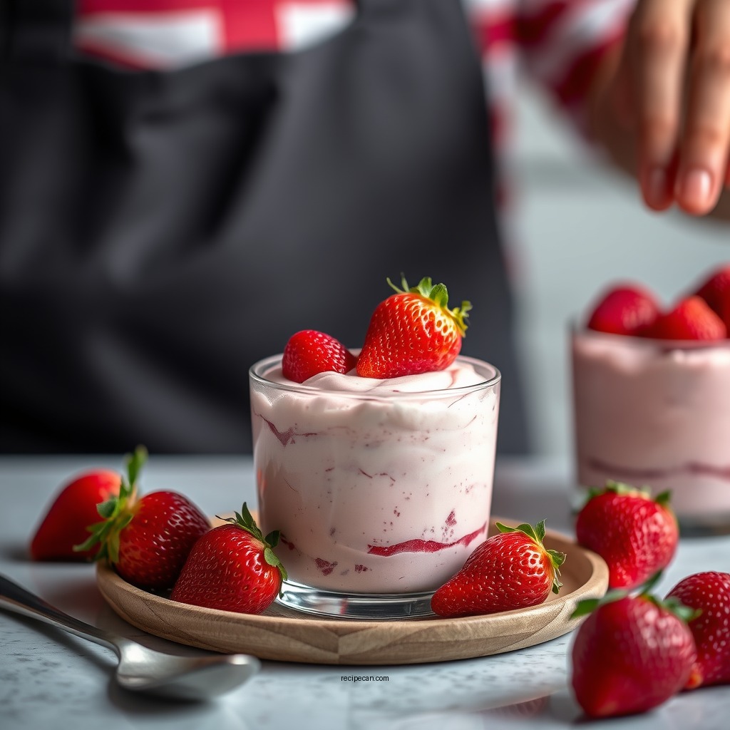 No-Cook Strawberry Mousse - strawberry mousse recipes