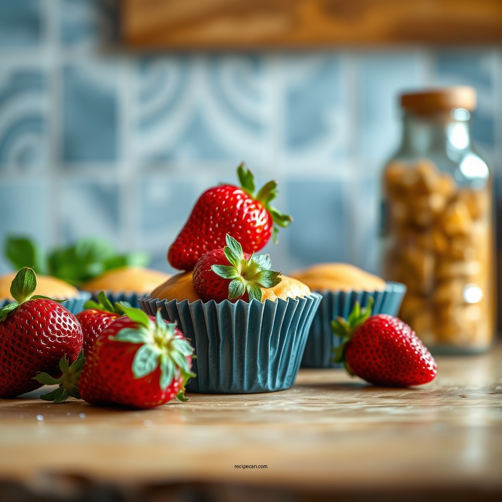 Ingredients Needed - strawberry muffin recipe