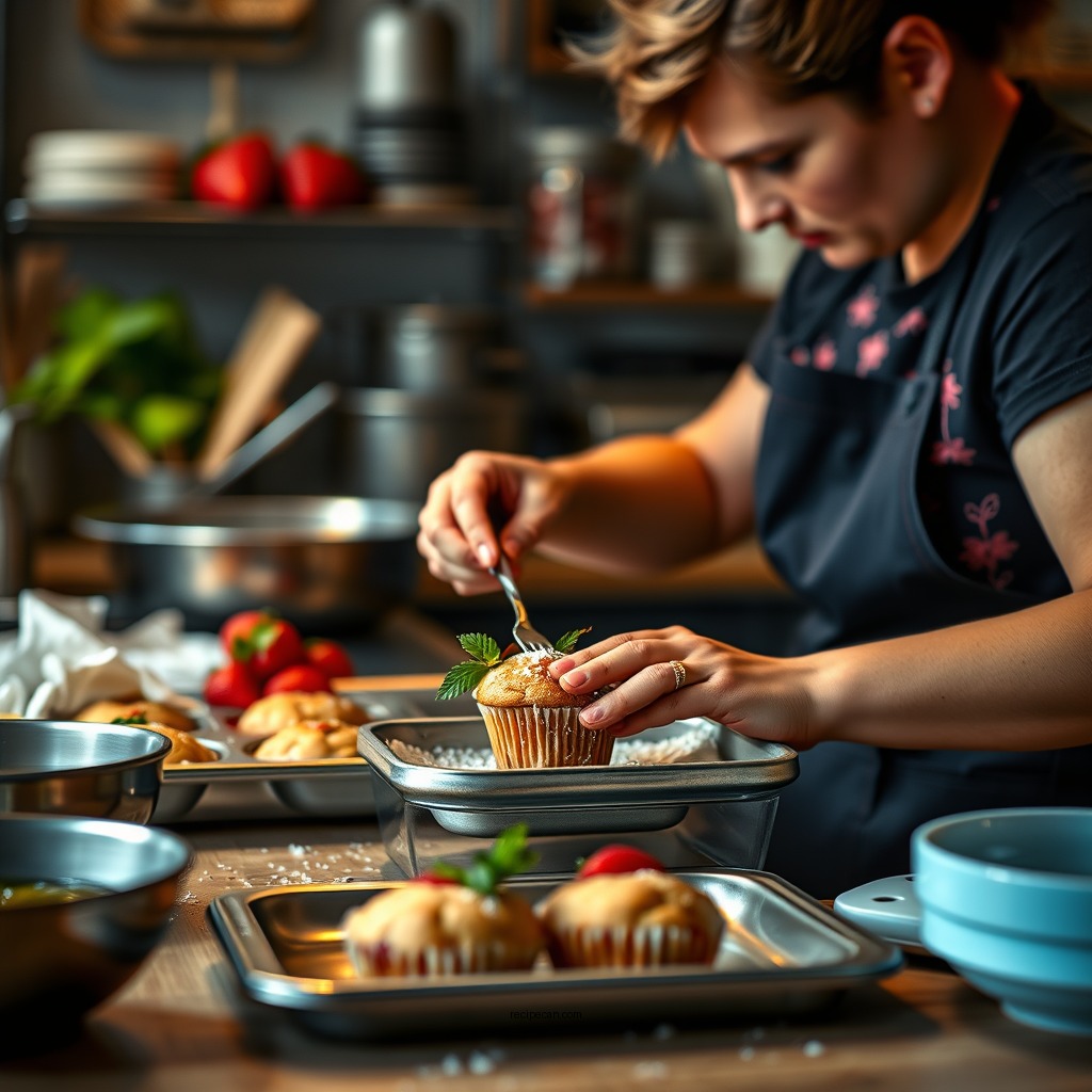 Preparation Steps - strawberry muffin recipe