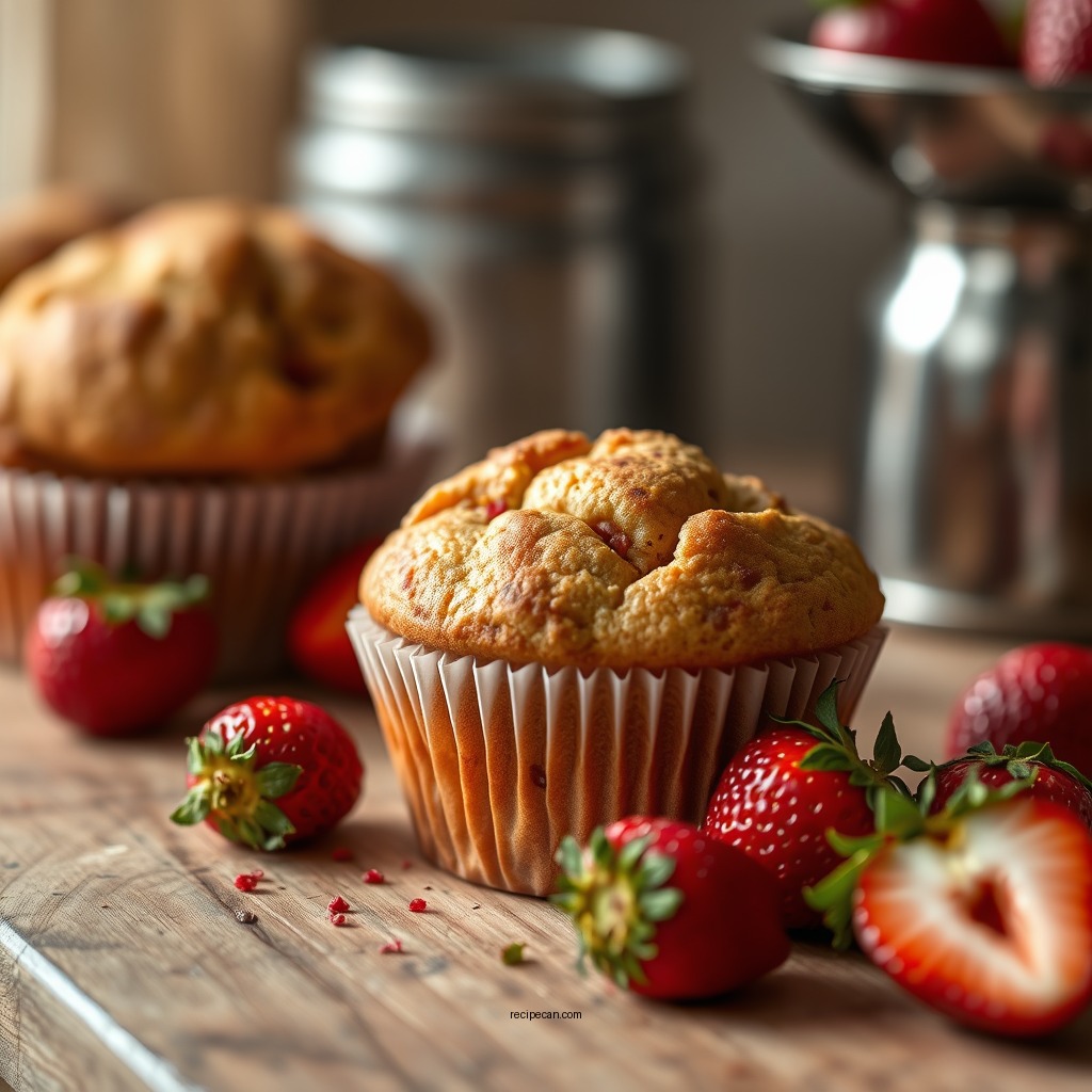 Essential Ingredients for Strawberry Muffins - strawberry muffins recipe