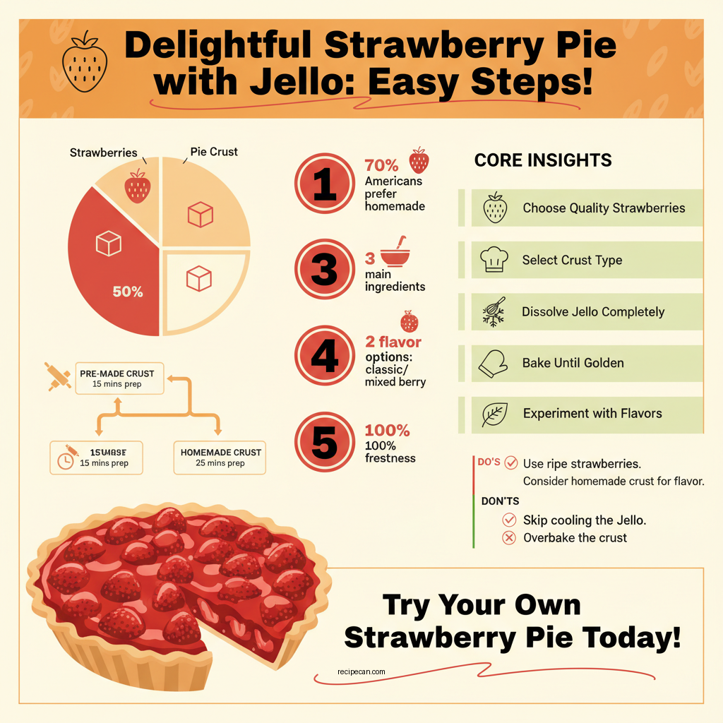 strawberry pie recipe with jello - Data Infographic and Statistics
