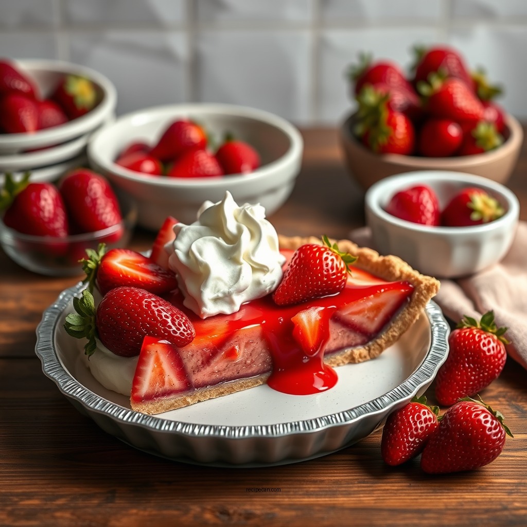 No-Bake Strawberry Pie - strawberry pie recipes