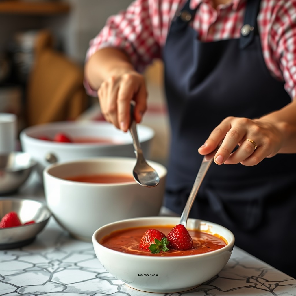 Preparation Steps - strawberry soup recipe