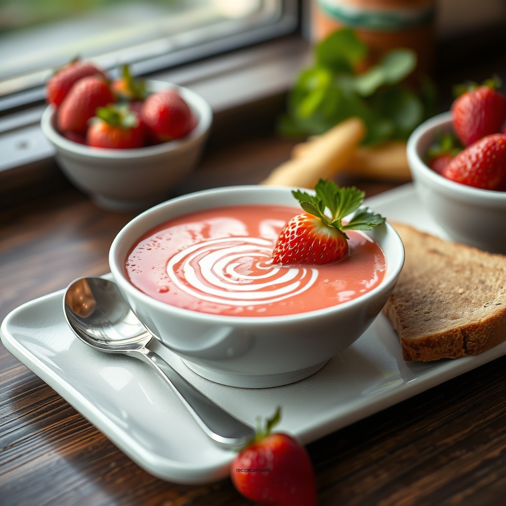 Classic Strawberry Soup Recipe - strawberry soup recipes cold