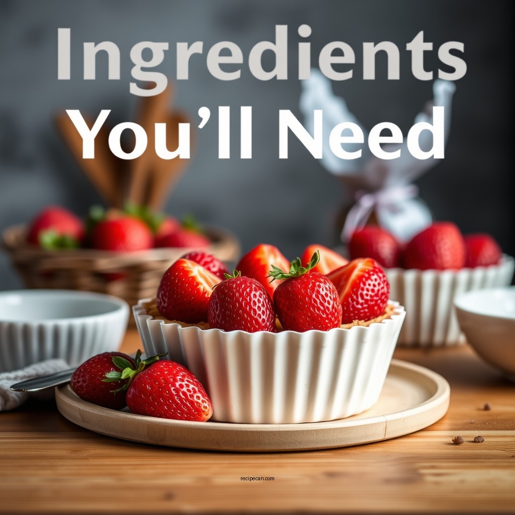 Ingredients You’ll Need - strawberry tart recipe