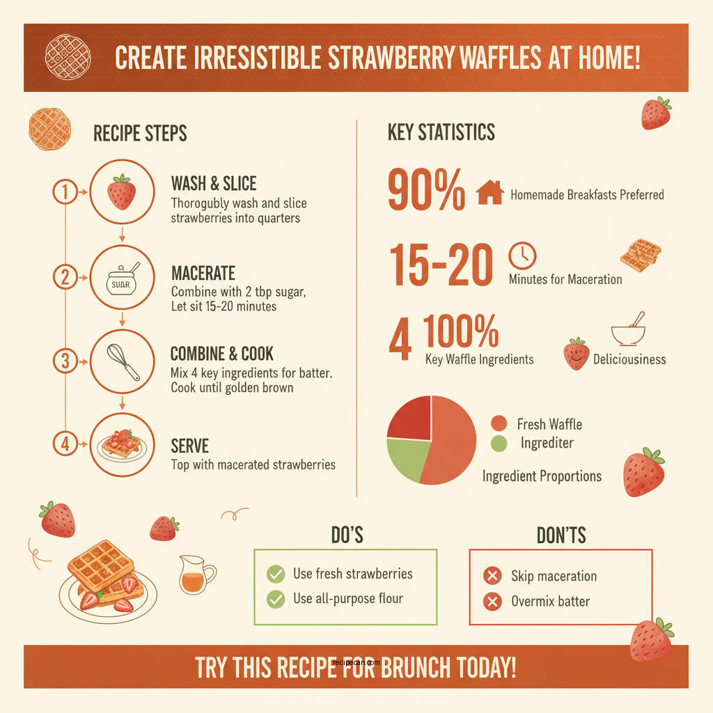 strawberry waffles recipe - Data Infographic and Statistics