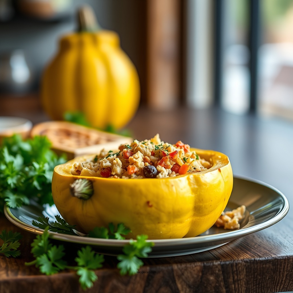 Classic Stuffed Yellow Squash with Ground Turkey - stuffed yellow squash recipes