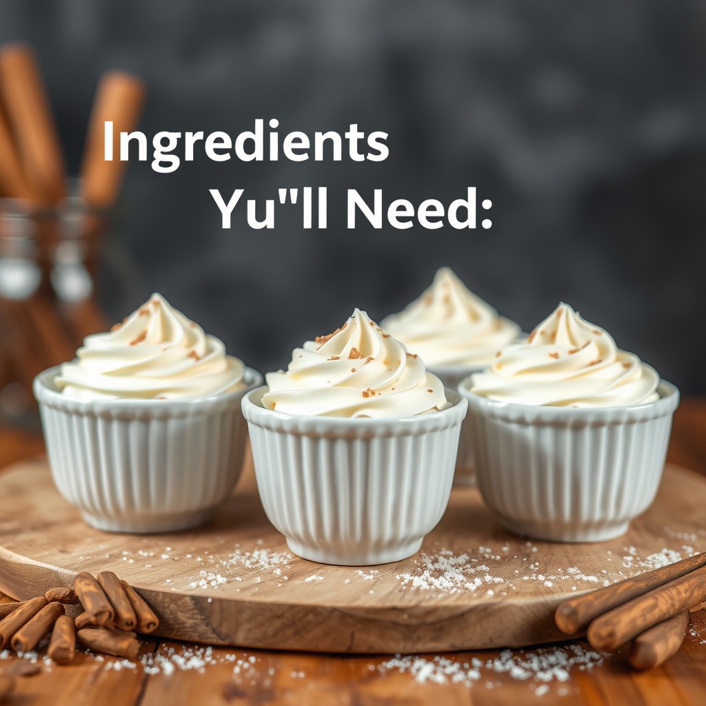 Ingredients You'll Need - sugar free mousse recipe