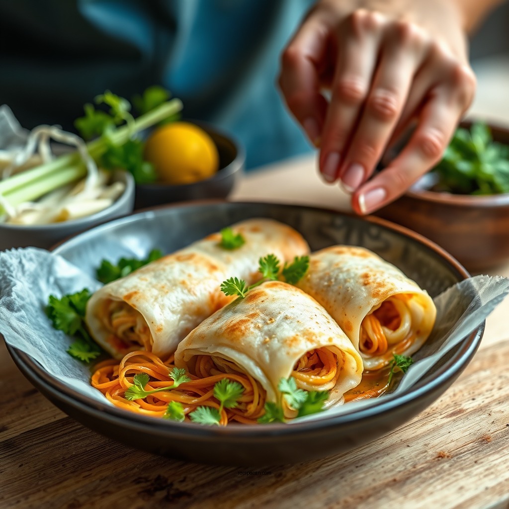 Preparing the Ingredients - summer rolls recipe