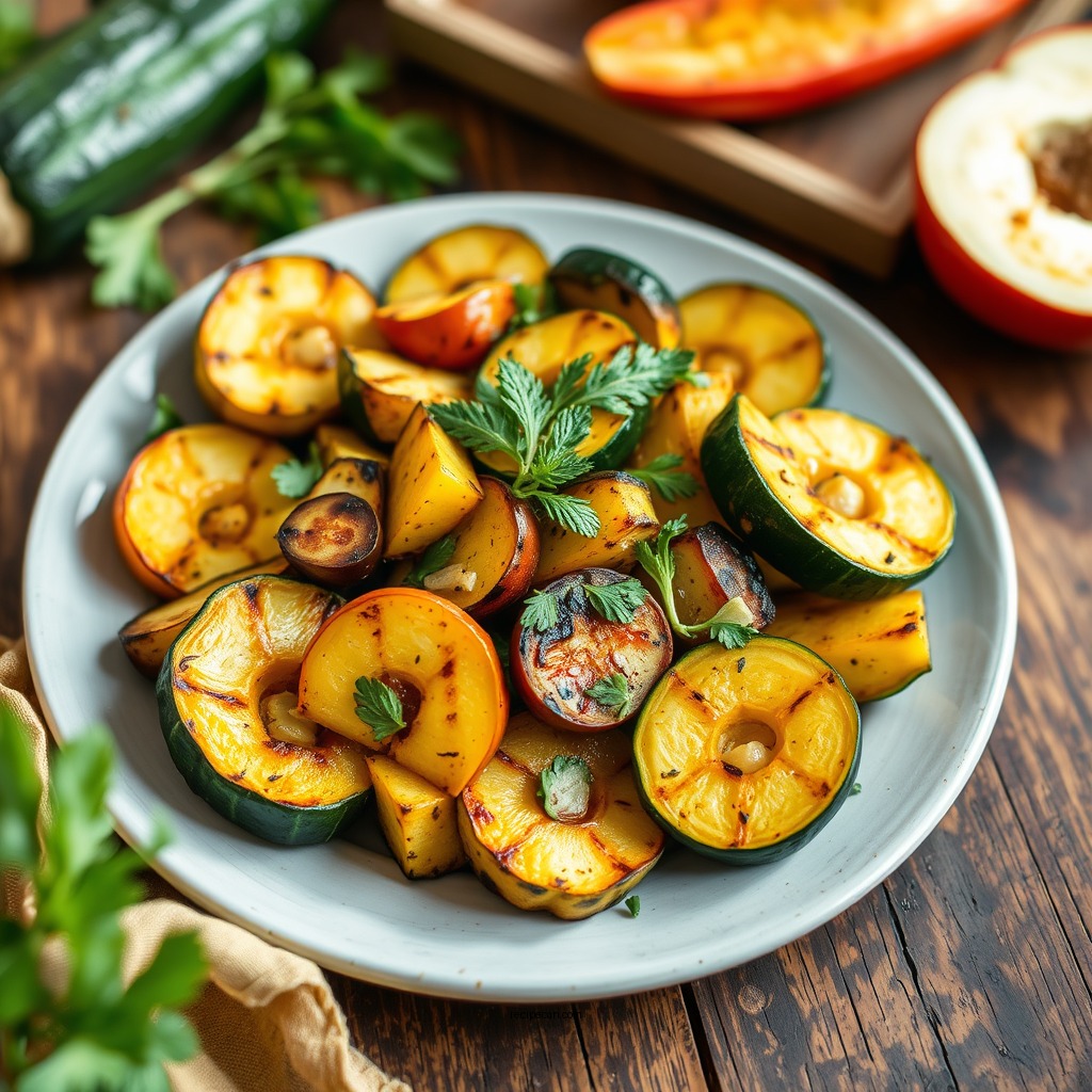Grilled Summer Squash Medley - summer squash recipe