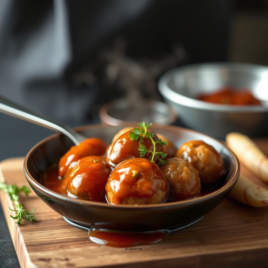 Preparing the Sauce - swedish meatball sauce recipe