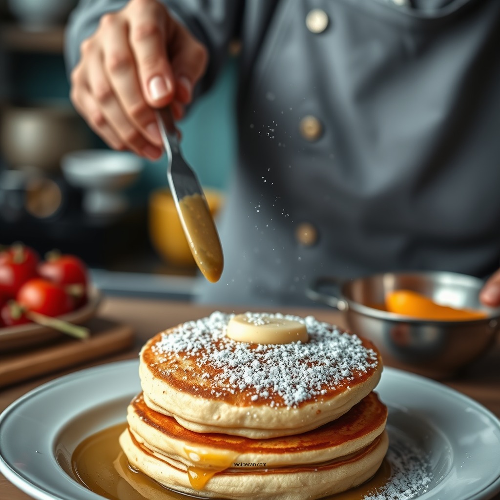 Cooking the Pancakes - swedish pancake recipe