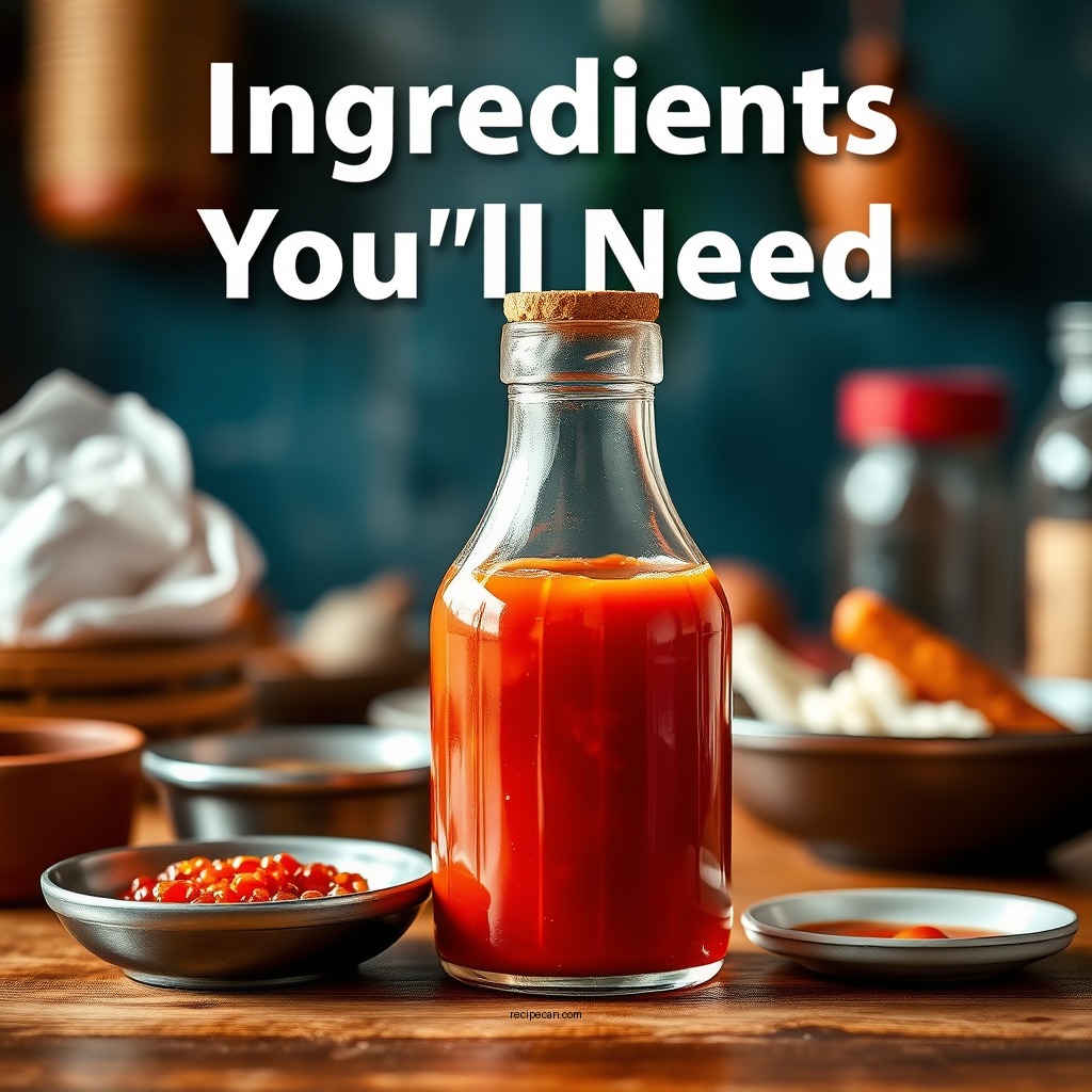 Ingredients You’ll Need - sweet n sour sauce recipe