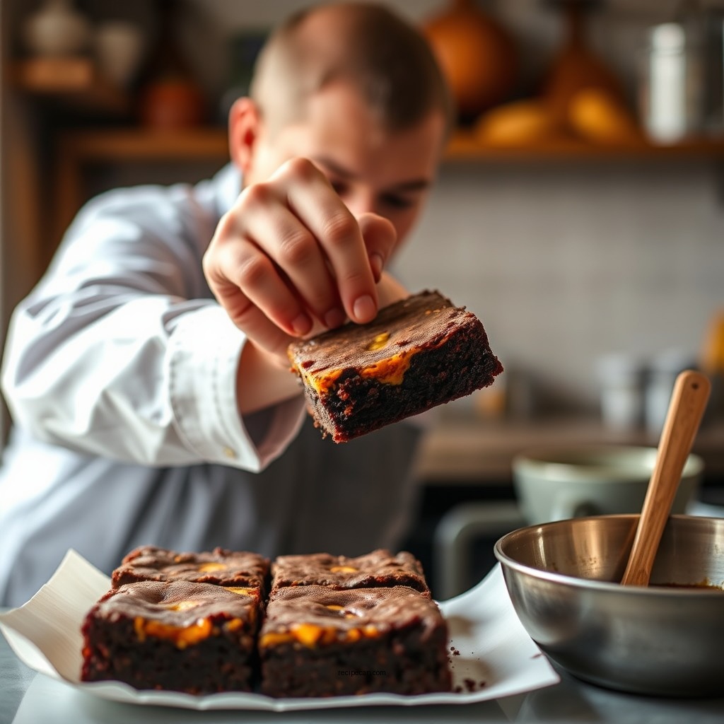 Step-by-Step Preparation - sweet potato brownies recipe