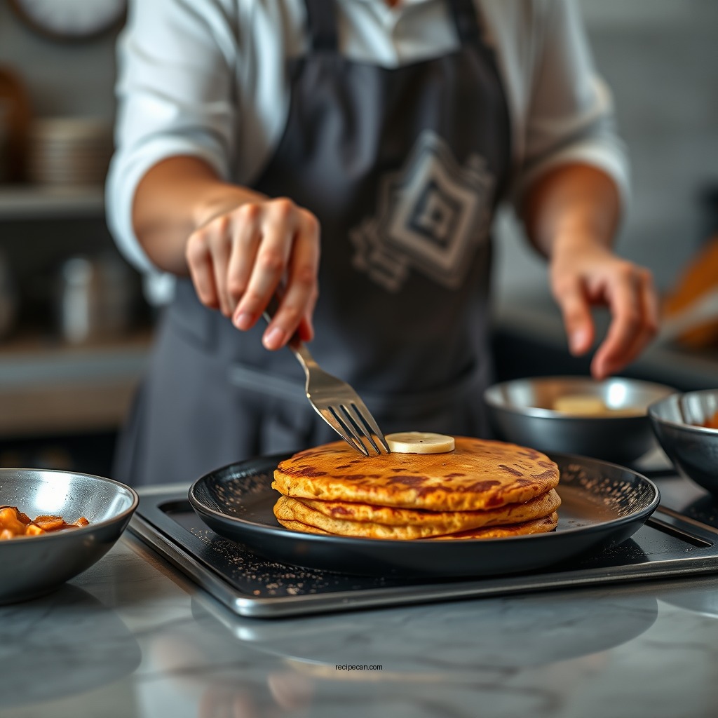 Step-by-Step Preparation - sweet potato pancake recipe