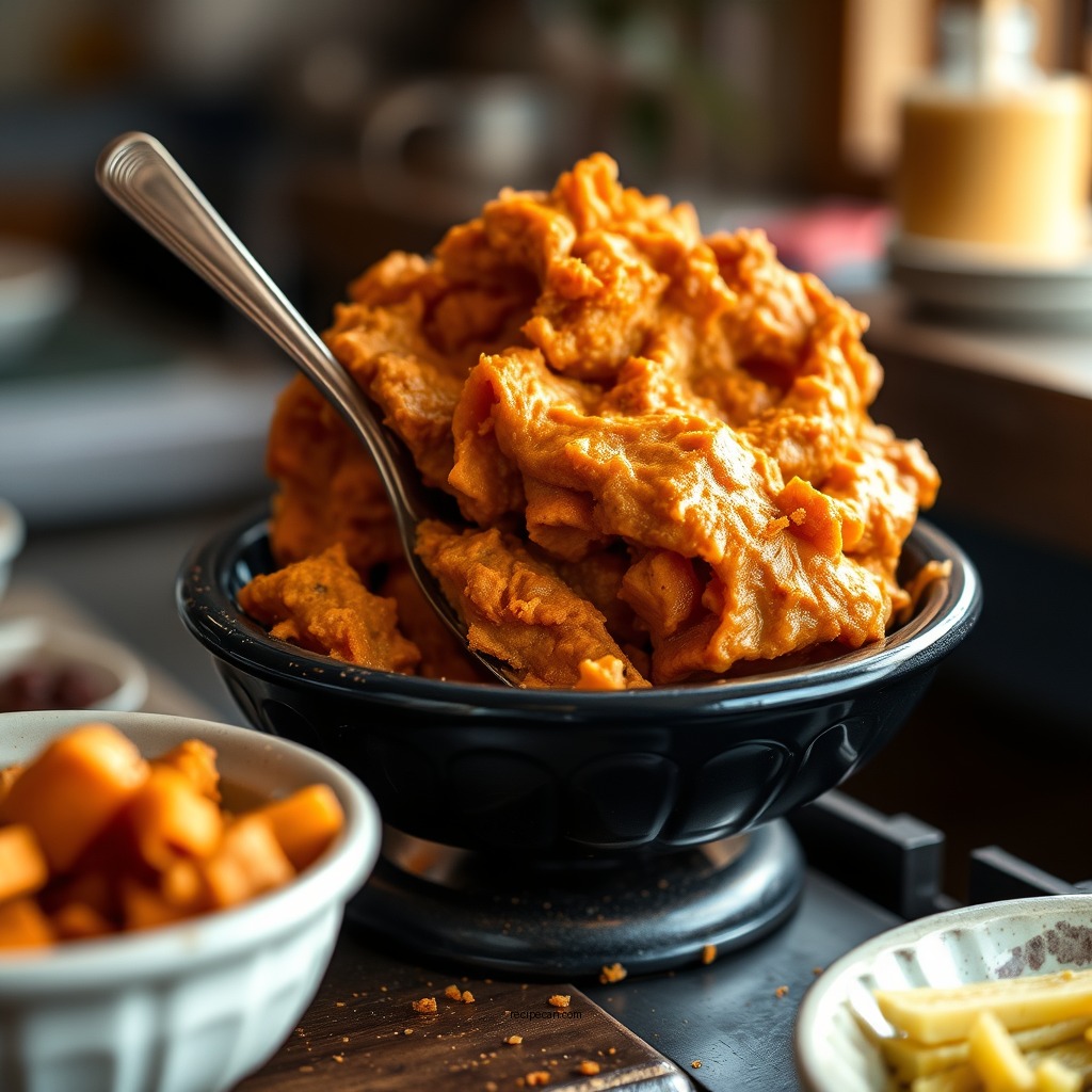 Preparing the Sweet Potato Filling - sweet potato pie recipe southern