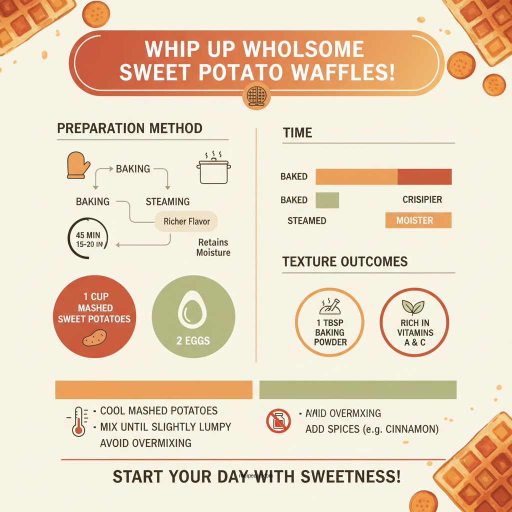 sweet potato waffles recipe - Data Infographic and Statistics