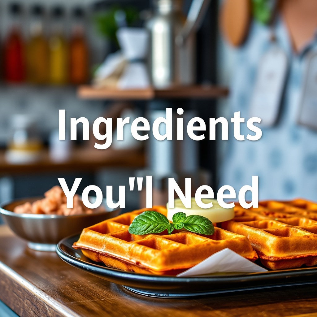 Ingredients You’ll Need - sweet potato waffles recipe