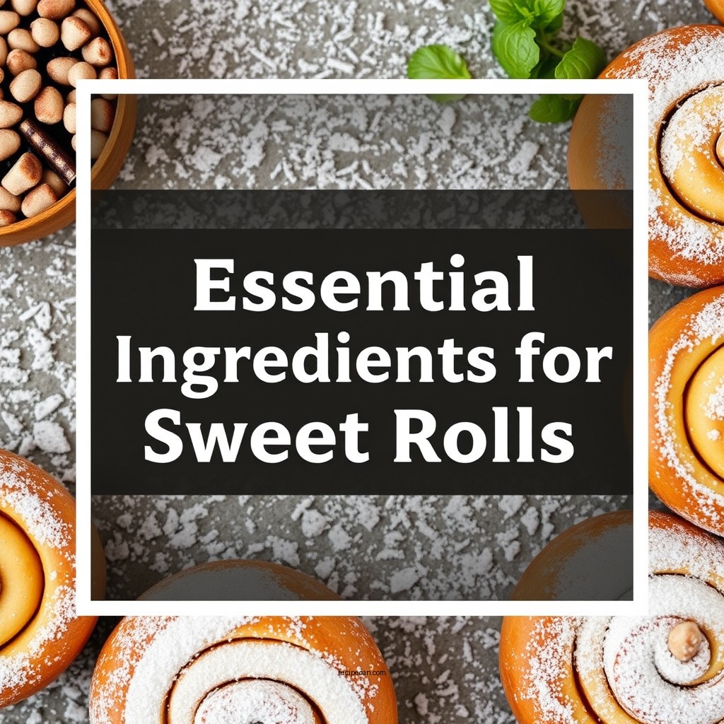 Essential Ingredients for Sweet Rolls - sweet rolls recipe
