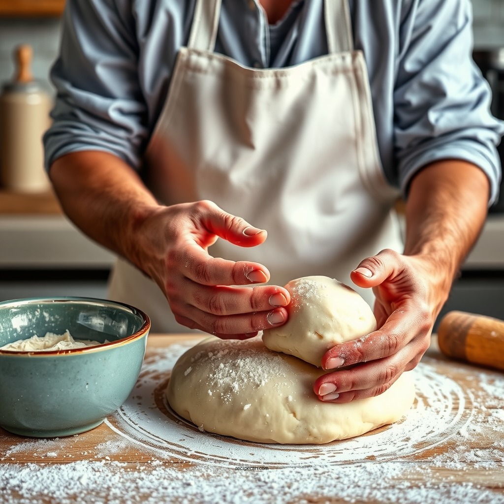 Preparing the Dough - sweet rolls recipe