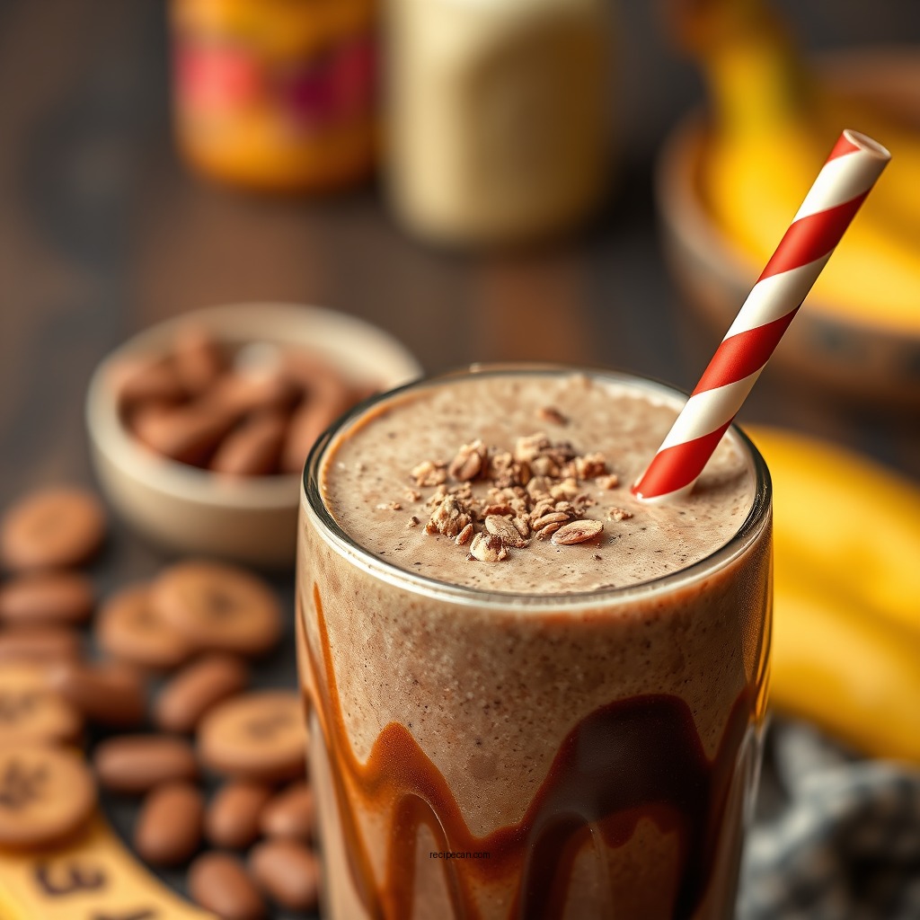 Chocolate Peanut Butter Banana Smoothie - sweet smoothie recipes