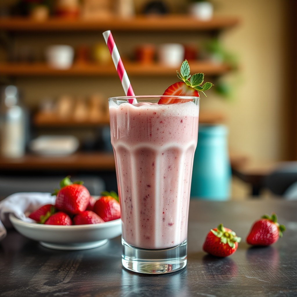 Classic Banana and Strawberry Smoothie - sweet smoothie recipes