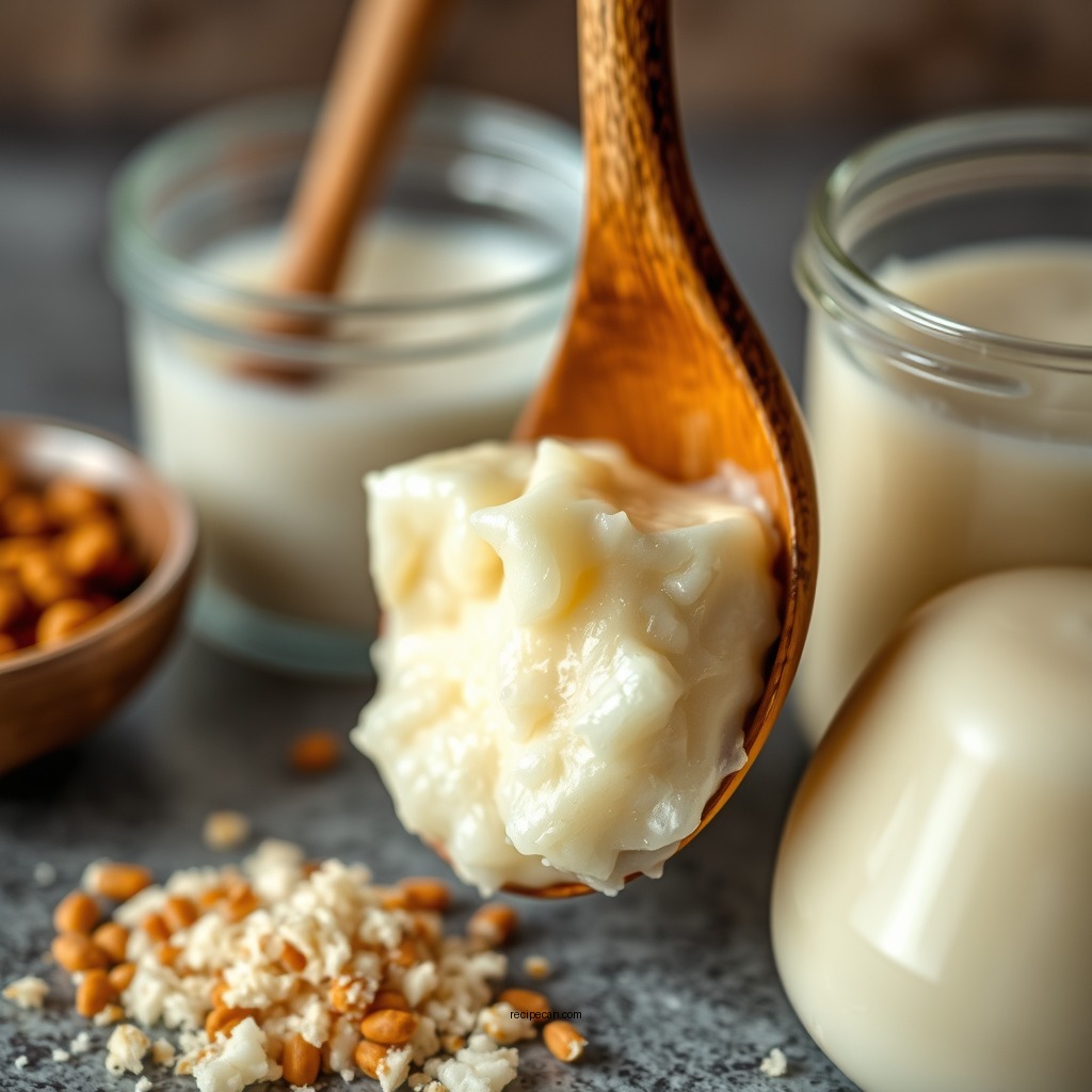Combining Ingredients - sweetened condensed milk rice pudding recipe