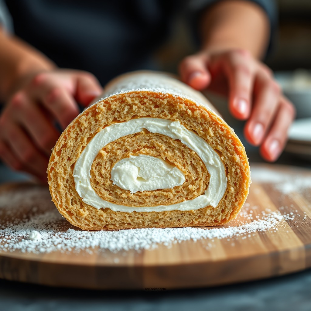 Rolling the Cake - swiss roll recipe
