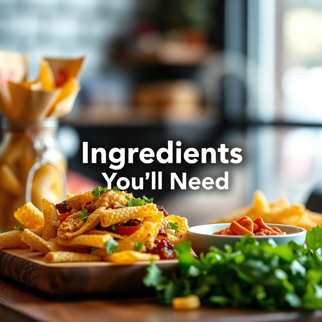Ingredients You'll Need - taco salad recipe with fritos