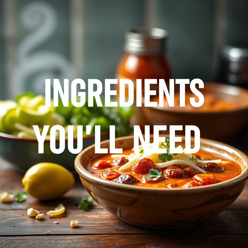 Ingredients You'll Need - taco soup recipe paula
