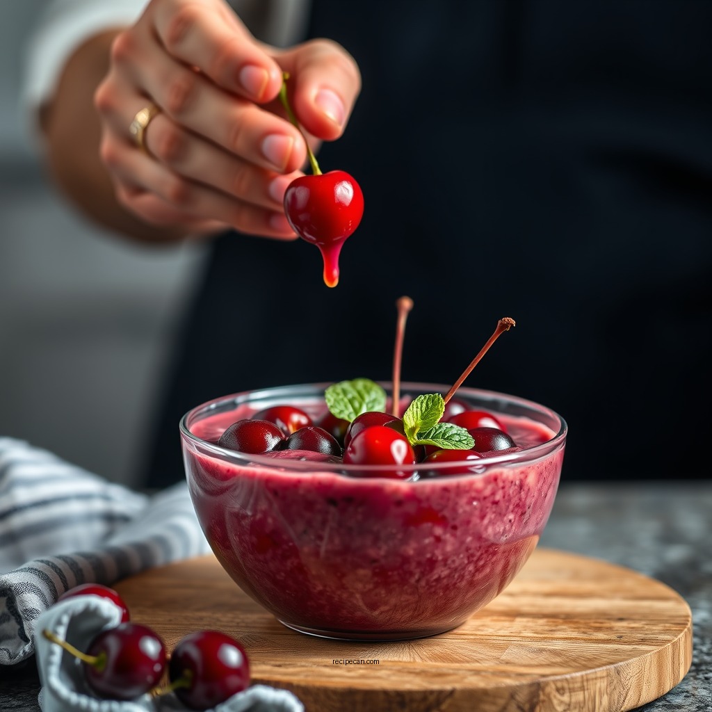 Tart Cherry Smoothie Bowl - tart cherry juice drink recipes
