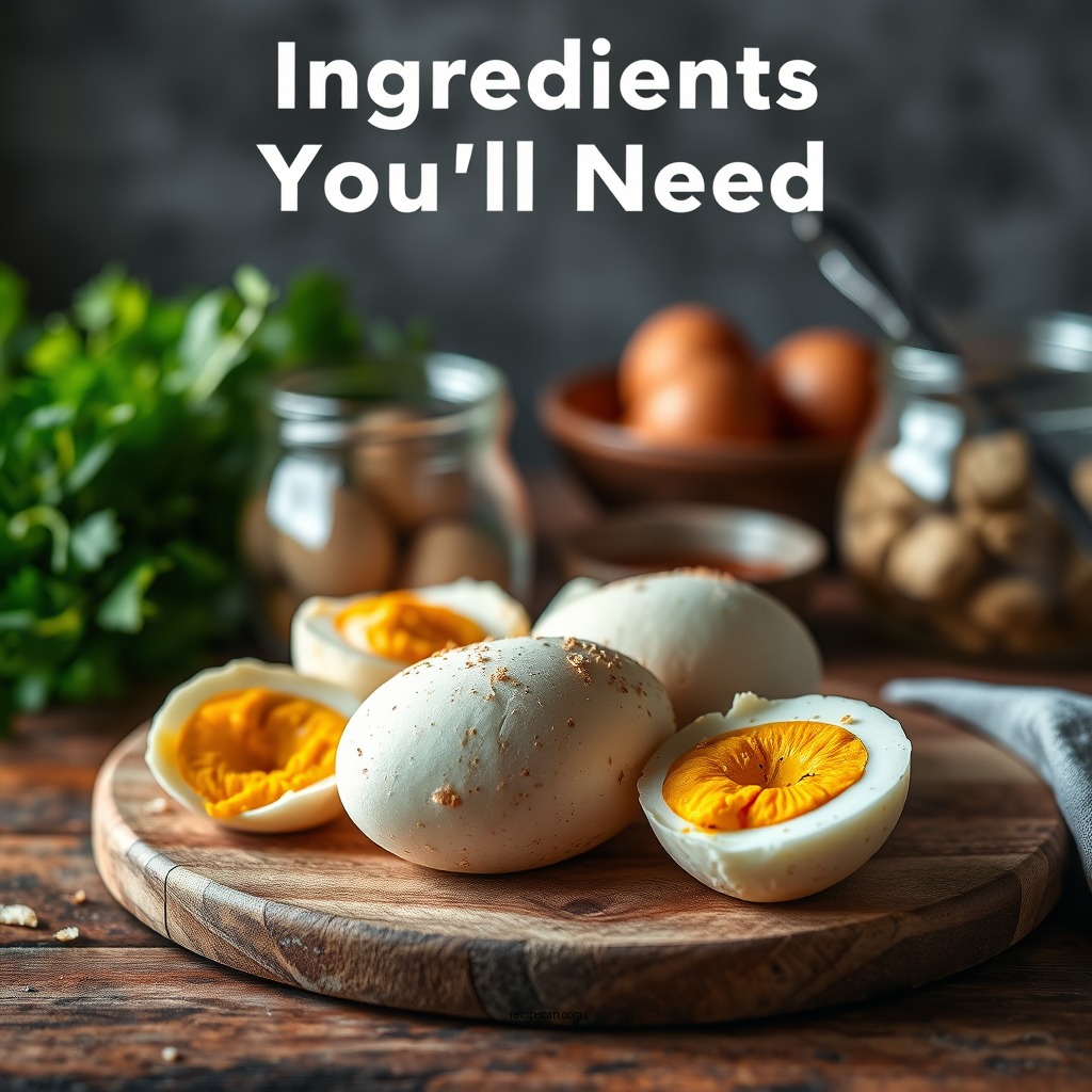 Ingredients You'll Need - tart egg recipe
