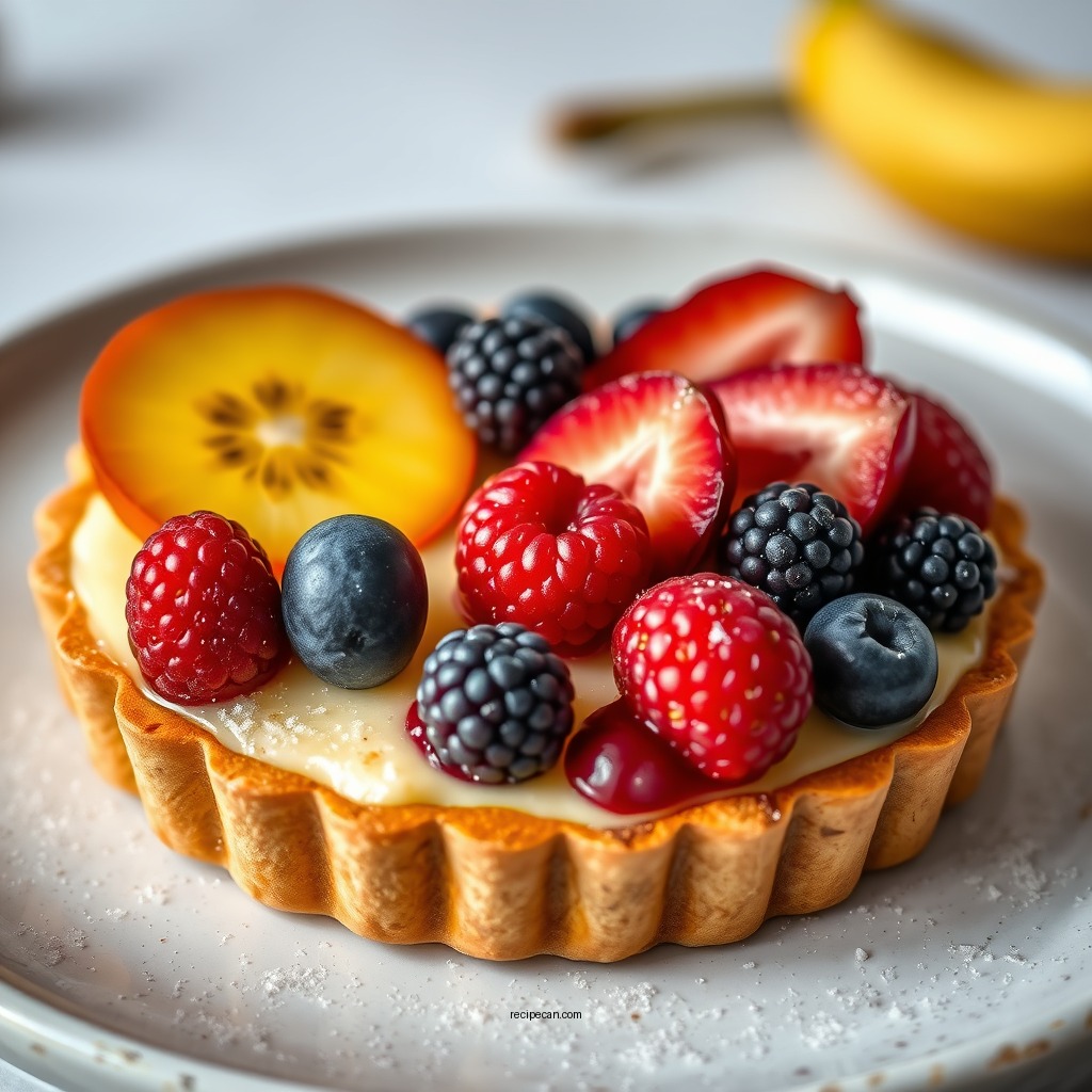 Fruit-Topped Custard Tart - tart recipes custard