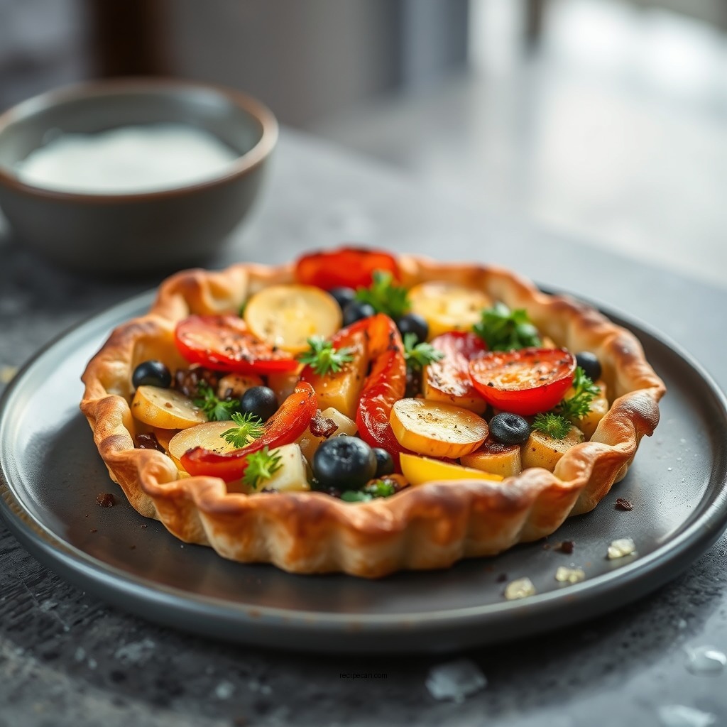 Savory Vegetable Tart - tart recipes using puff pastry