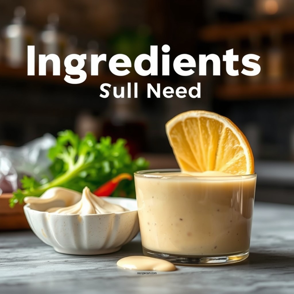 Ingredients You'll Need - tartar sauce recipe