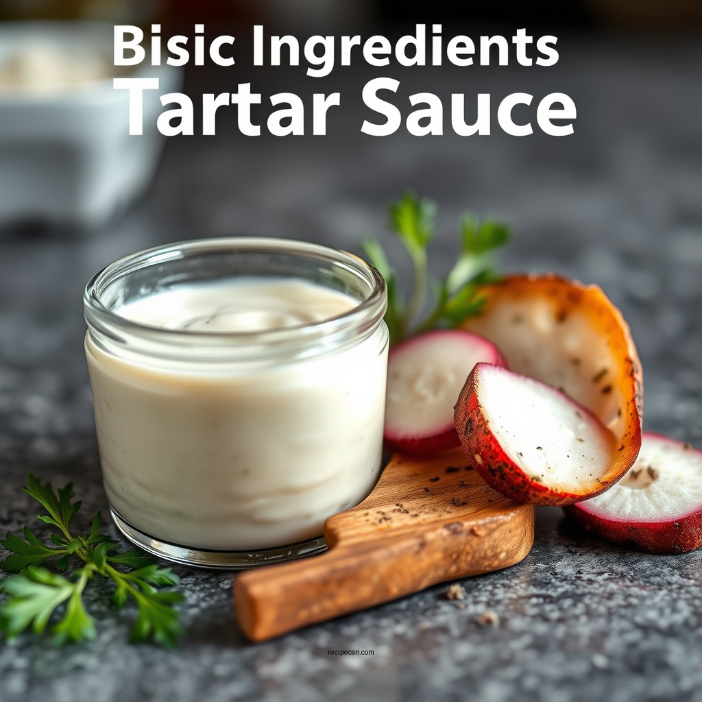 Basic Ingredients for Tartar Sauce - tartar sauce recipe simple