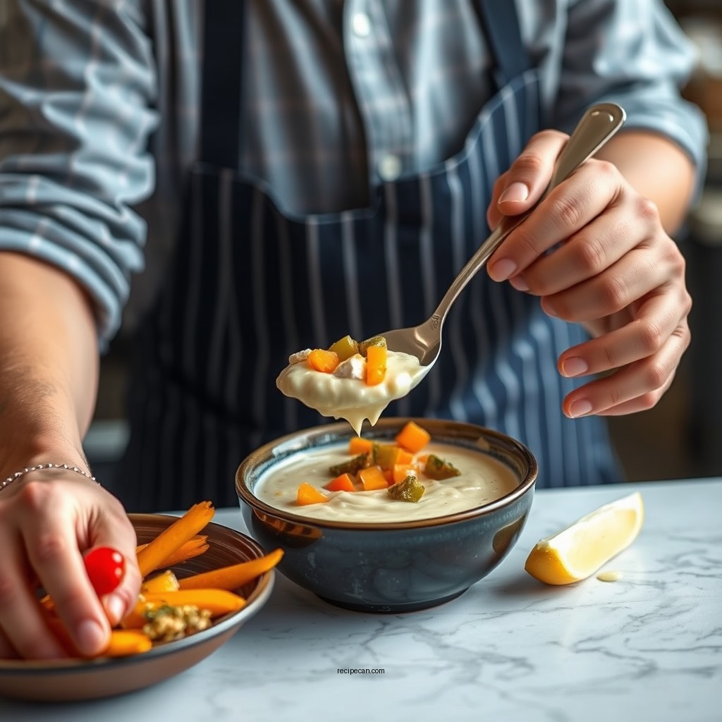 Step-by-Step Recipe Instructions - tartar sauce recipe with sweet relish