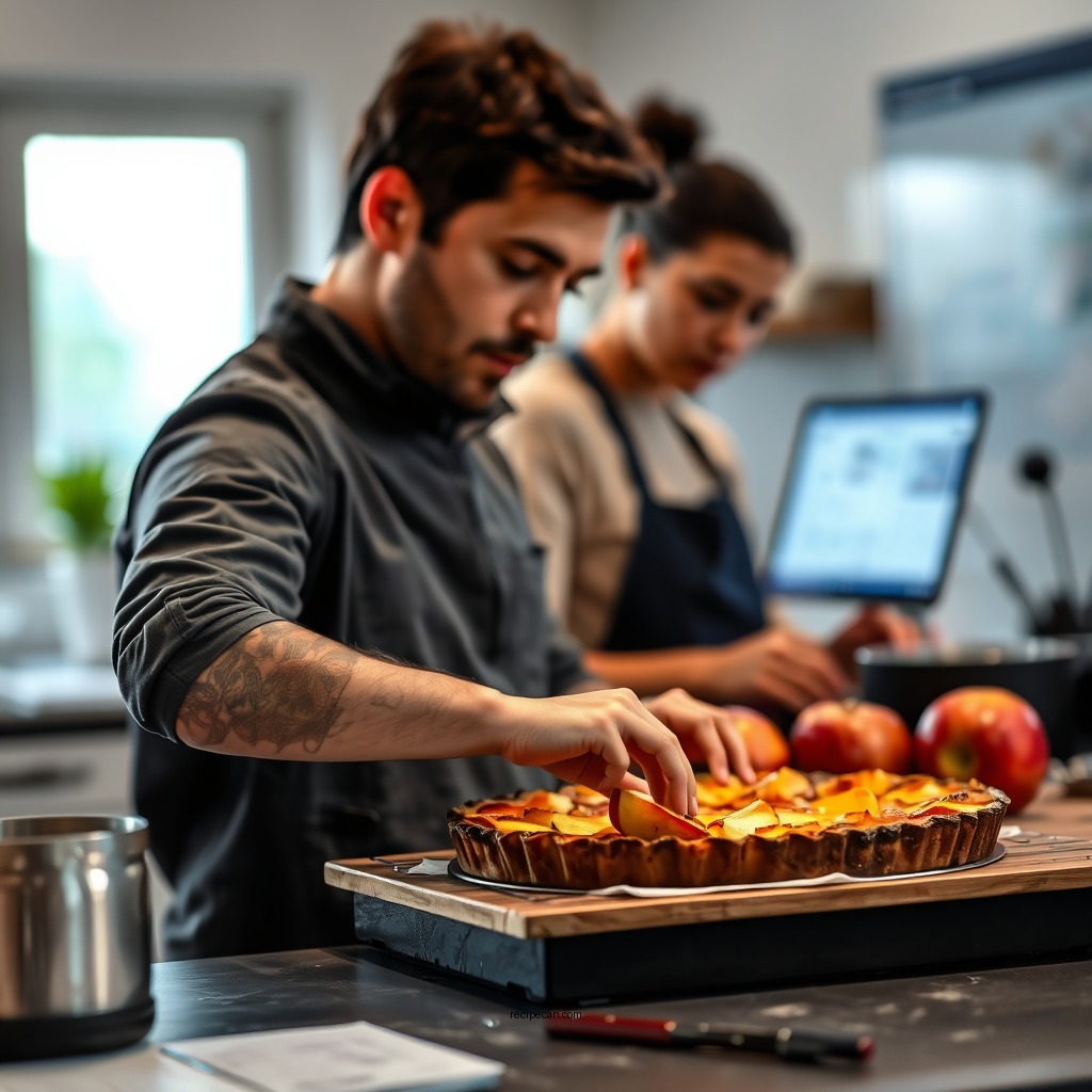 Preparing the Apples - tarte tatin apple recipe