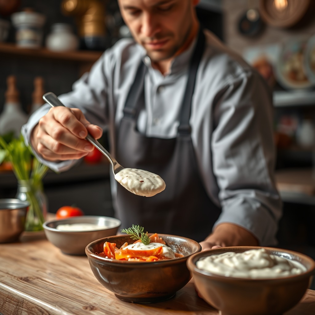 Step-by-Step Preparation - taziki sauce recipe