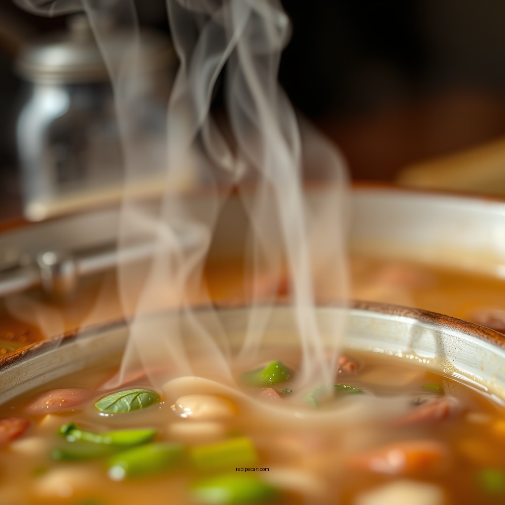 Cooking the Soup Base - tendon soup recipe