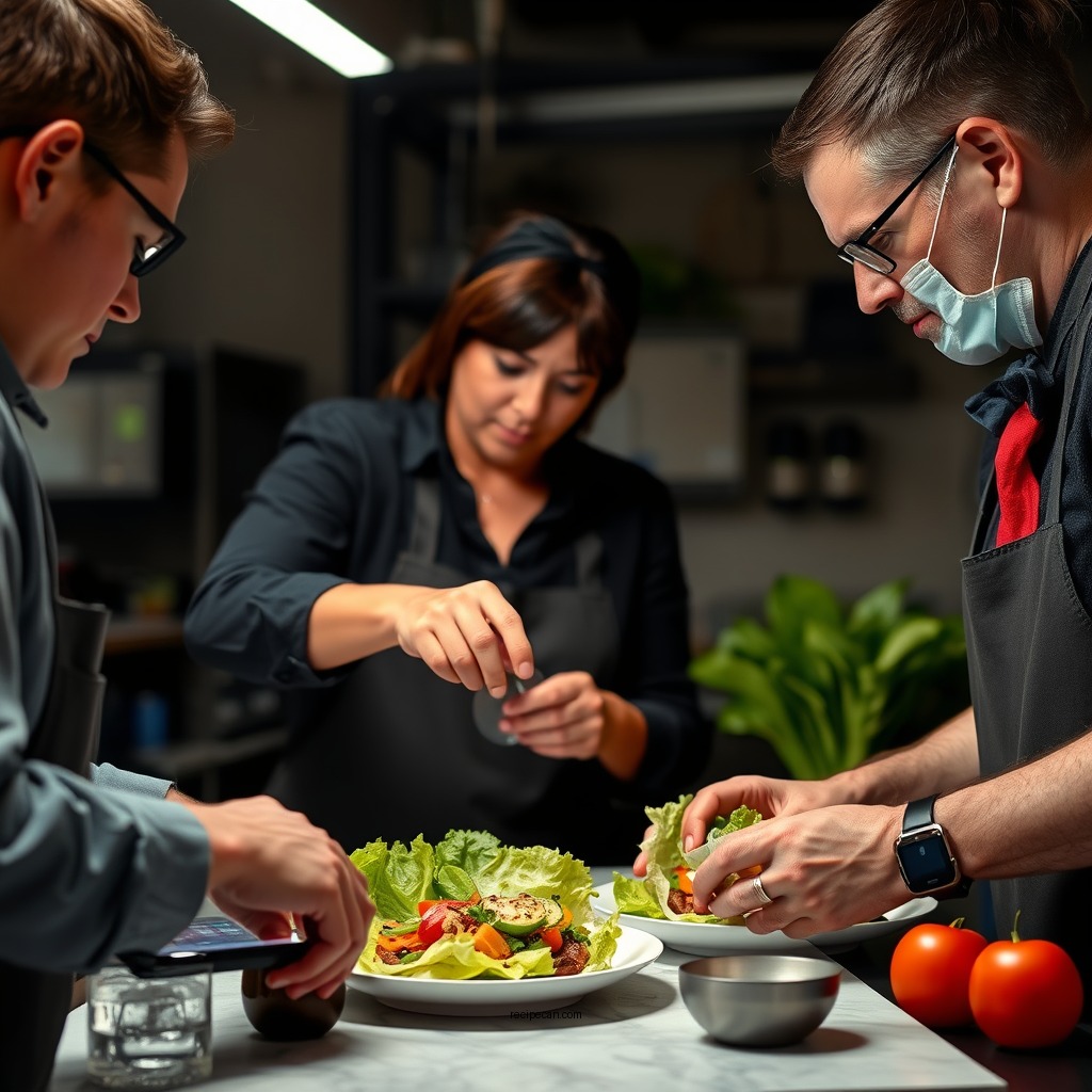 Preparing the Filling - thai lettuce wraps recipe