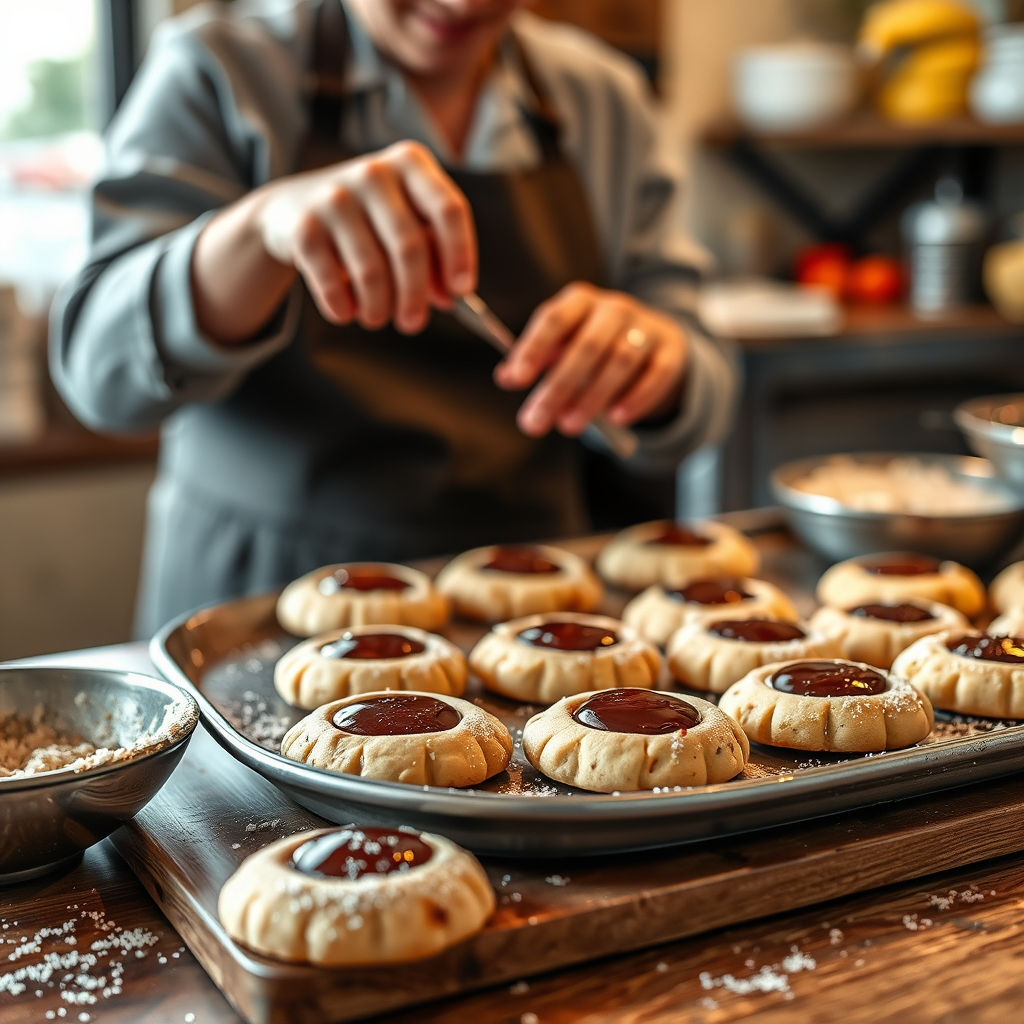 Step-by-Step Recipe Instructions - thumbprint cookies recipe
