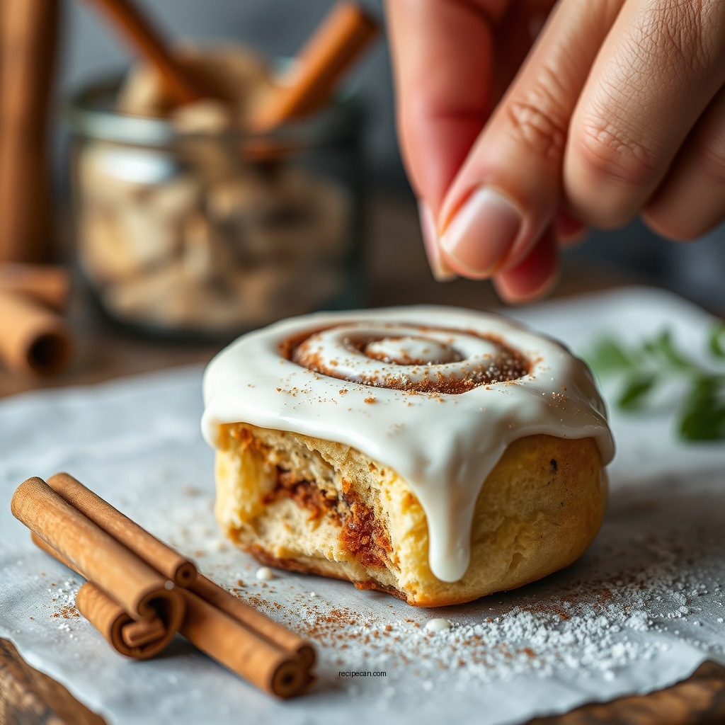 Making the Cinnamon Filling - tiktok cinnamon roll recipe