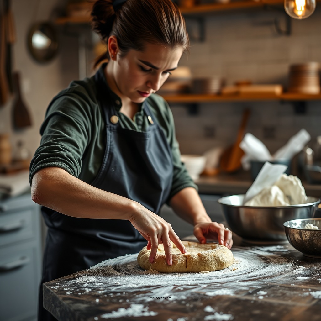 Preparing the Dough - tiktok cinnamon rolls recipe