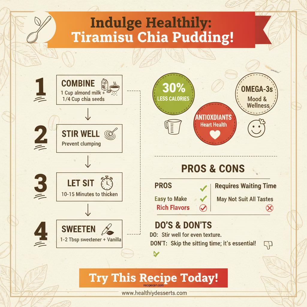 tiramisu chia pudding recipe - Data Infographic and Statistics