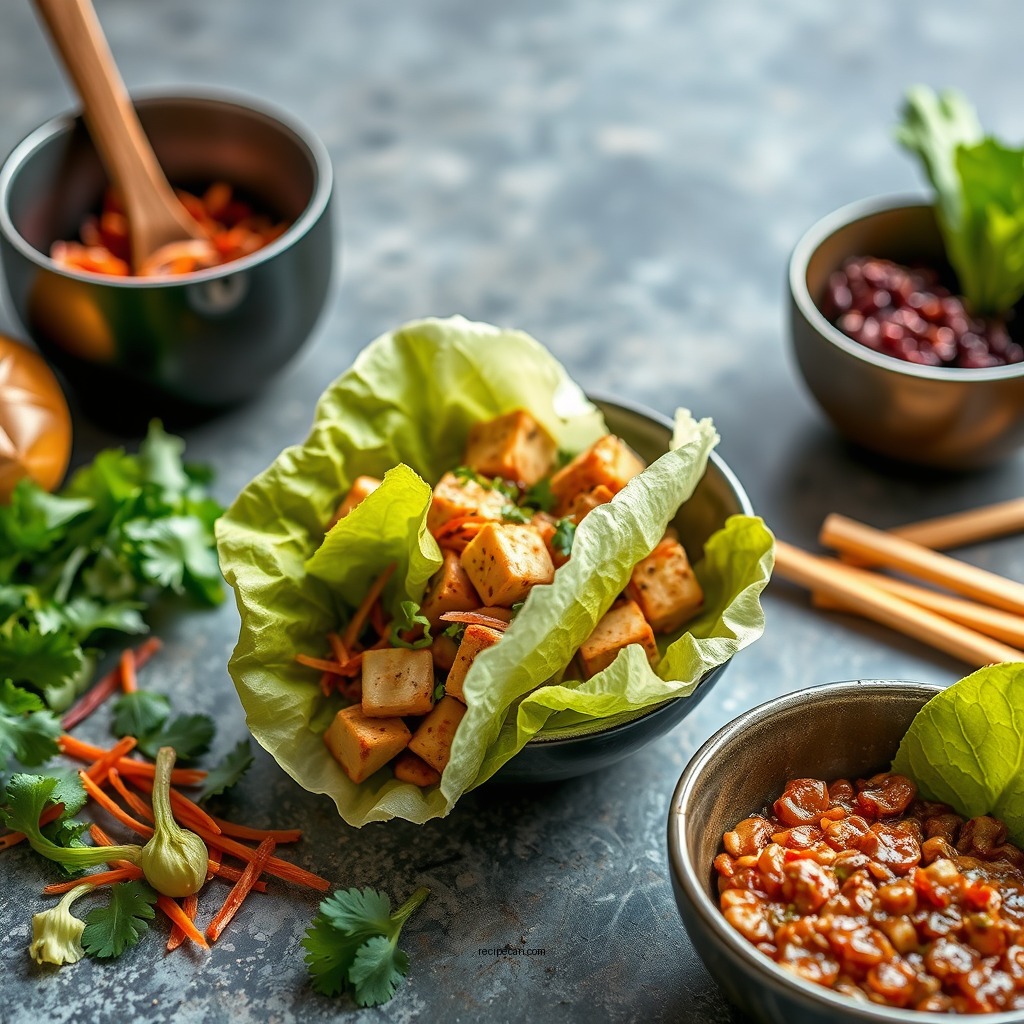 Ingredients You'll Need - tofu lettuce wraps recipe