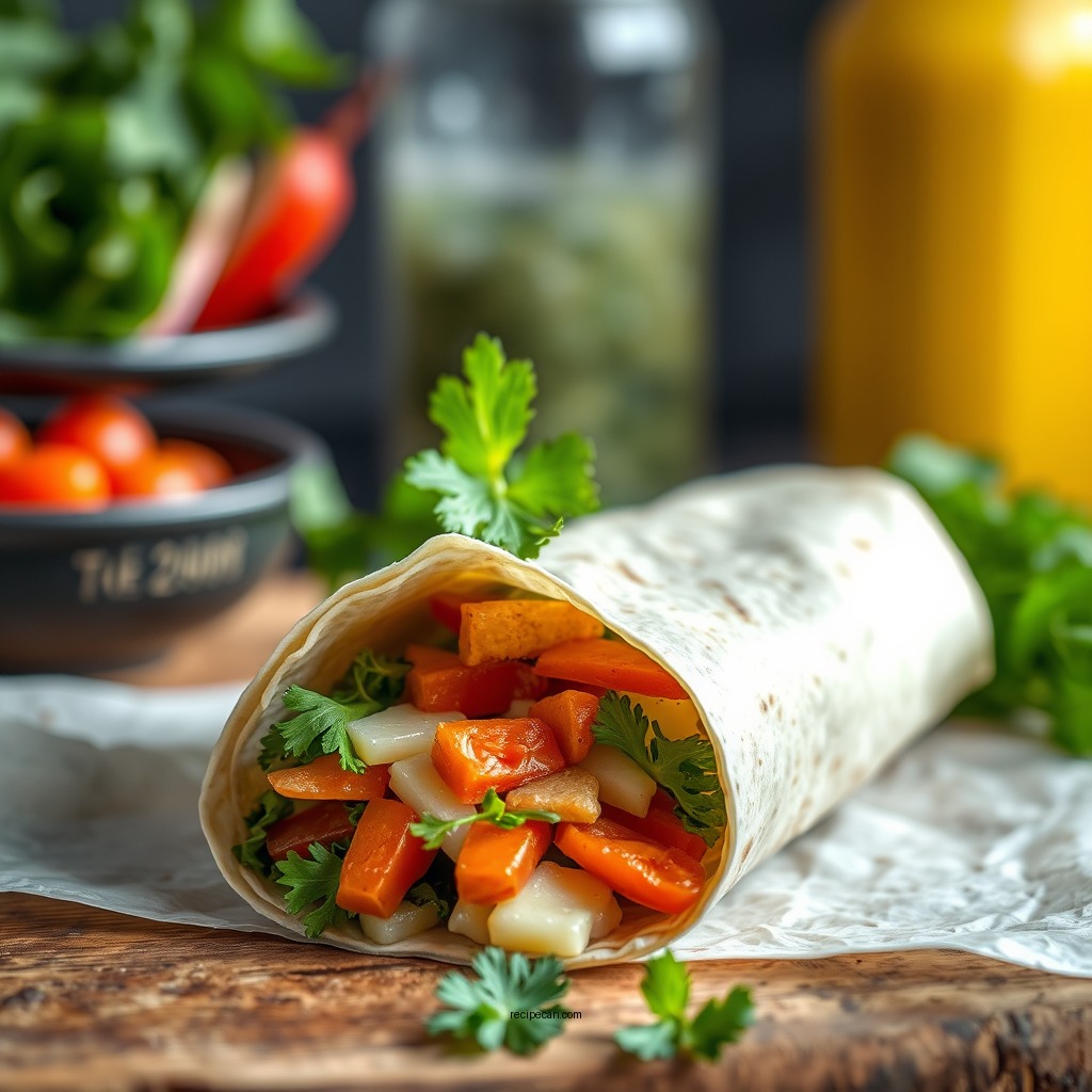 Veggie Delight Wrap - tortilla wraps recipes