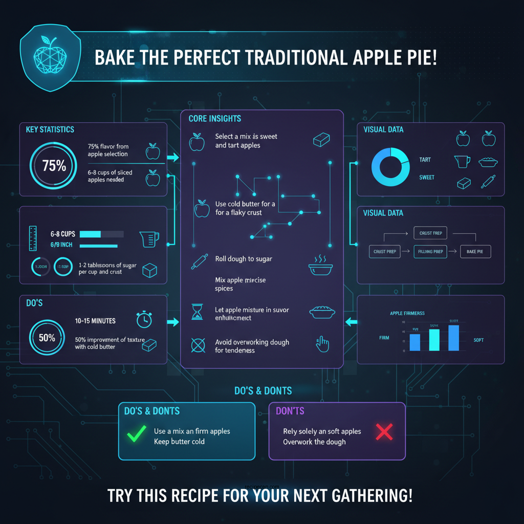 traditional apple pie recipe - Data Infographic and Statistics