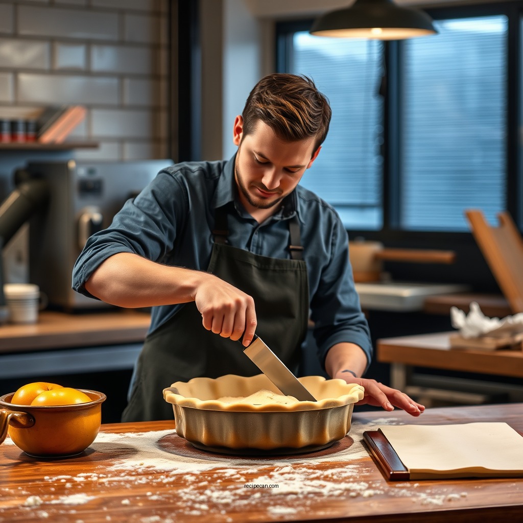 Preparing the Pie Crust - traditional apple pie recipe