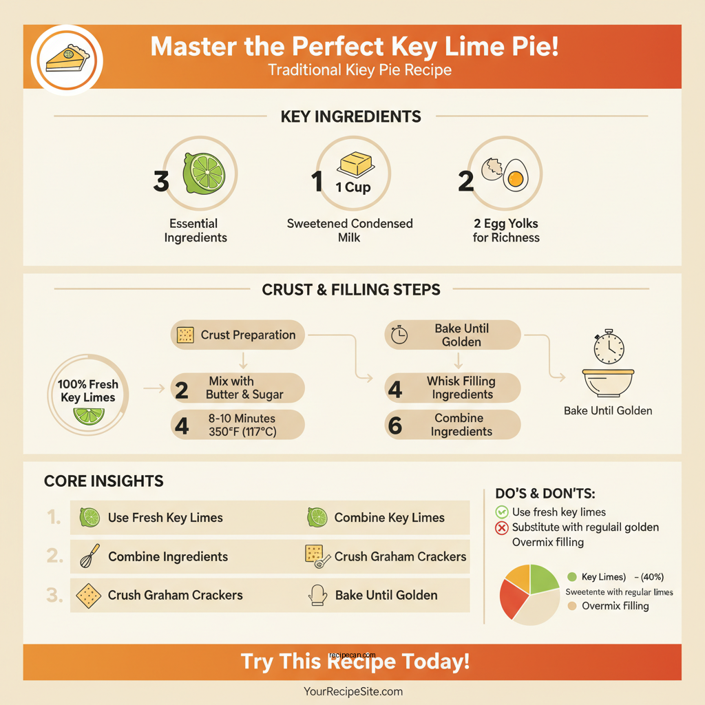 traditional key lime pie recipe - Data Infographic and Statistics